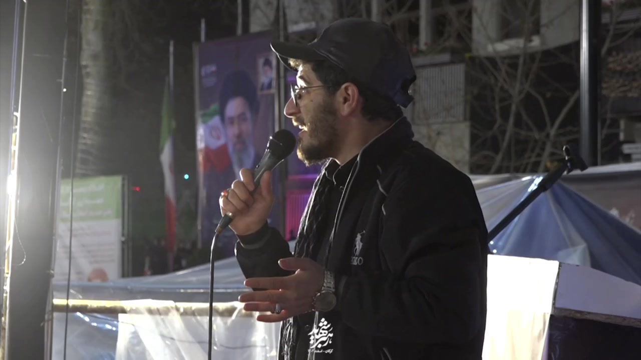 سخنرانی و تبین جنگ در گلستان توسط فعال اجتماعی ابراهیم نورمحمدی